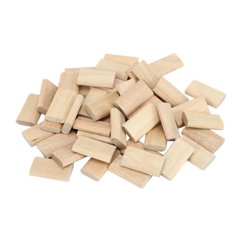 Wood Biscuits, 50Pack 8mm x 40mm Beechwood Loose Tenons Compatible with Loose Tenons Joinery Systems, Beech Tenons for Crafting Woodworking