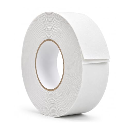 WOD Heavy Duty Anti Slip Tape White - 2 inch x 30 ft. Non Skid Treads Weather Proof Indoor/Outdoor Traction Tape for No Slip Stairs ASTC32 - color: White, size: 2 Inch (50mm)