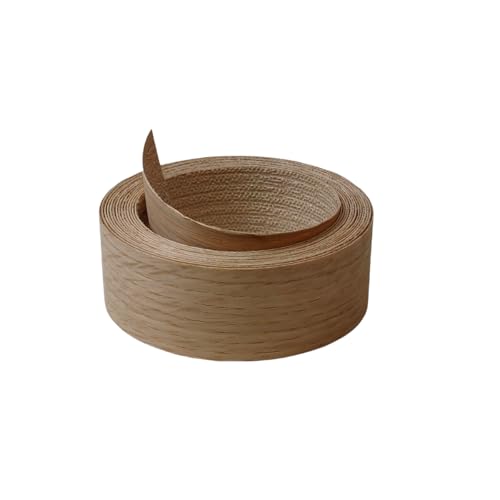 White Oak Wood Veneer Edge Banding Roll,1-1/2 inch X 13 ft Iron-On Pre-Glued Edging Tape with Hot Melt Adhesive,Ideal for Plywood, Furniture, Drawers, Shelves Renovation - color: White Oak, size: 1-1/2''×13ft