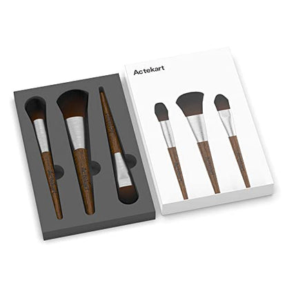 3PCS Model Cleaning Brush Kit (Premium Wooden Handle) Soft Figure Duster Brush, Professional Model Dusting Brush for Statues, Collectible Figurine, Hobby Crafts