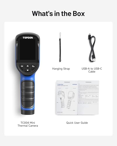 TOPDON TC004 Mini Thermal Imaging Camera, 240 x 240 TISR Resolution