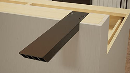 Solid Heavy Duty 24 Inch Industrial L Countertop Support Bracket, 1 Count, Shelf Brackets, DIY Kitchens, and vanities installations. Made with American Aluminum by The Original Granite Bracket. - size: 24 Inches, style: Industrial