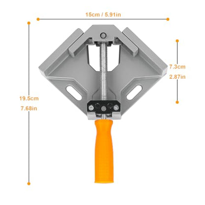 4 PCS 90 Degree Corner Clamps for Woodworking - size: 4 PCS Clamping Range 2 Inch