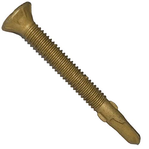 Jake Sales #12x2 Reamer Tek Torx/Star Head Self-Drilling Wood to Metal Screws - for Flatbeds, Trailers or Fastening Wood to Steel -T-30 Torx Screw Head (Full Box 2,000 Screw Count) - size: 2"