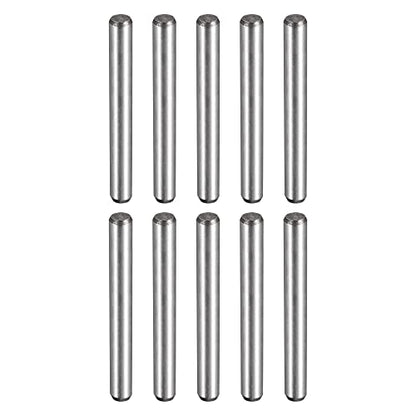 uxcell 1/4-Inch x 2-Inch Dowel Pins, Heat Treated Alloy Steel for Extra Hardness, Bright Finish and Accurate Alignment 10pcs - size: 1/4-Inch x 2-Inch