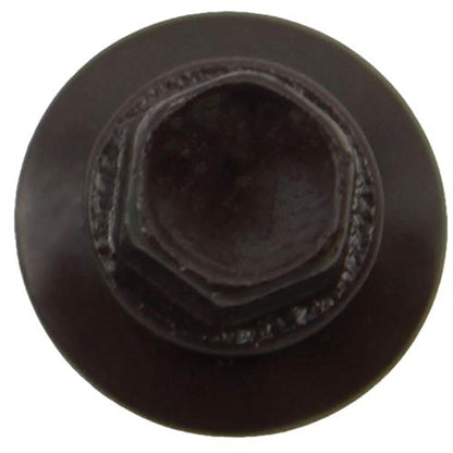 10 x 1 Dark Brown Metal Roofing Screws - Hex Washer Head- Self-Starting/Tapping - EPDM Washer. 1 Bag - 250 Screws - color: DARK BROWN, size: 1"