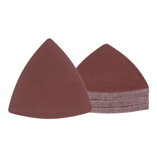 30pcs Mouse Sander Detail Sandpaper 320Grit 3-1/8" Triangle - size: 320 grit