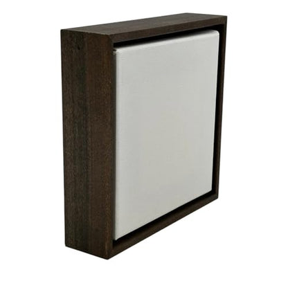 SUNBELT Walnut Stained Floater Frame for 1.5" Deep Canvas (FOR CANVAS SIZE 30x40) - size: FOR CANVAS SIZE 30x40"