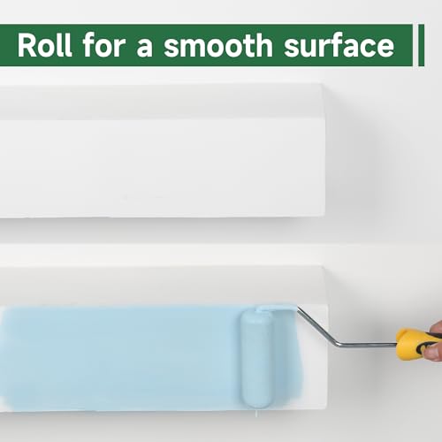 VOOMEY Mini Paint Roller Covers, 4 Inch High Density Foam Roller, 24 Pack - style: 4 inch 24 pack（white）