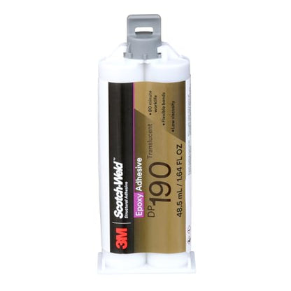 3M Scotch-Weld 08980 Epoxy Adhesive DP190 50 mL, DP190, Translucent
