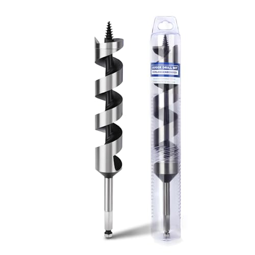 1-1/4" X 7.87" Auger Bit for Wood, 32x200mm Hex Long Auger Drill Bit - size: 1-1/4" (32mm)diameter, style: 7.87 inch / 200mm Length