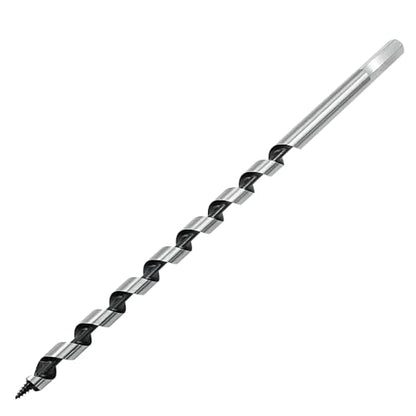 1/2 x 12 Inch Carbon Steel Long Wood Auger Drill Bit - size: 1/2" Diameter