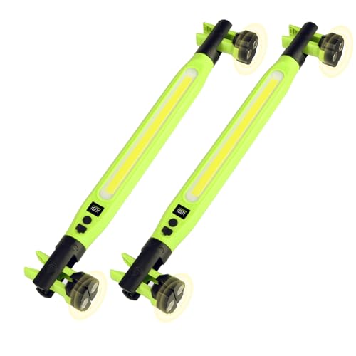 YXQUA 2 Pack Under Hood Work Light, 3000LM IP66 Magnetic COB Cordless