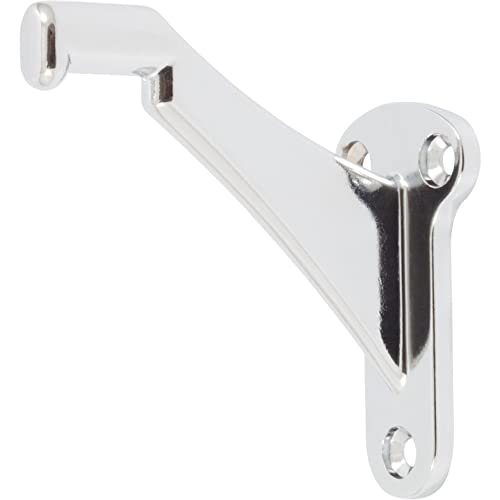 Stone Harbor Hardware Heavy-Duty Handrail Bracket, Polished Chrome - color: Polished Chrome