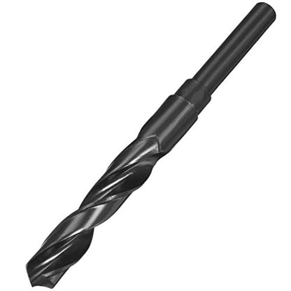 15mm(19/32-Inch) Reduced Shank Drill Bit, 1/2” Shank High Speed Steel Twist Drill Bit HSS-9341 for Aluminum Plate Copper Wood Stainless Steel - size: 15mm