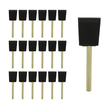 Poly Foam Brushes 2inch 18pcs, High Density Foam Paint Brush - size: 2inch 18pcs