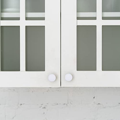 Qunclay 100 Pieces White Screw Hole Plugs 4 Sizes Plastic Cabinet Covers