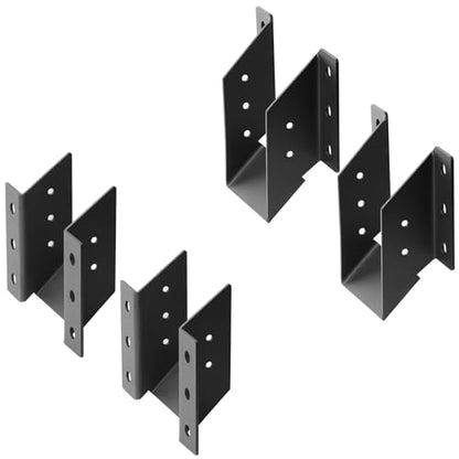 2 Pairs Angled Joist Hanger for 4x6 Lumber,45°Slope Up and Down,13 Gauge - size: 4x6 Lumber