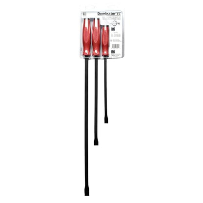 Mayhew Tools 31091 Dominator Economy Curved Pry Bar, Red, Medium 3-Piece Set - size: Medium 3-Piece Set