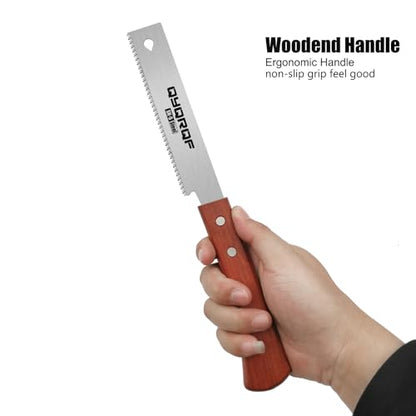 Small Hand Saw, 6" Pull Saw with 17TPI Flexible Trim Saw SK5 Flush Cut Saw for Woodworking Garden Pruning Carpentry or DIY Projects