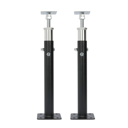 2 PCS Adjustable House Jacks Post for Leveling, 19"-36"(1'7"-3'), Black - color: Black