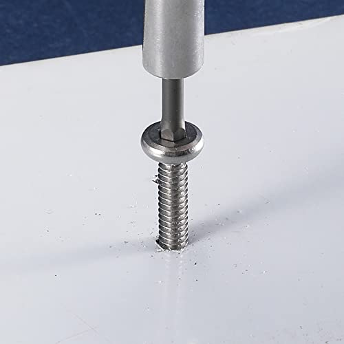 12 x 1-1/4" Stainless Steel Flat Head Socket Cap Screws, 100Pcs, Allen Socket Drive, Self Tapping - size: #12 x 1-1/4"
