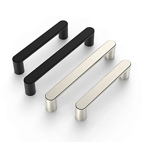 Amerdeco 10 Pack Matte Black Cabinet Pulls 5" - color: Matte Black, size: 5" hole center