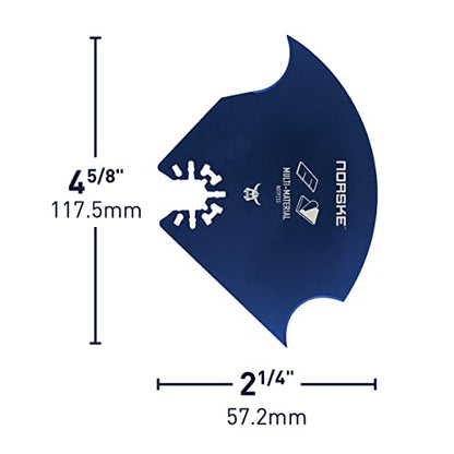 Norske Tools NOTP233 Multi-Material Oscillating Multi Tool Accessory Blade for Ashphalt Shingles, Thin PVC Floors, Carpet & Padding, Roofing Fabric and Foam Insulation - style: Multi-Material