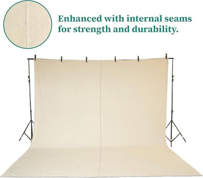 ZUPERIA Canvas Drop Cloth (Size 6 x 9 Feet - Pack of 2) - Pure Cotton Painters Drop Cloth for Painting, Furniture & Floor Protection - All Purpose Thick Canvas tarp with Double Stitched Edges - size: 6' x 9' Feet - Pack of 2