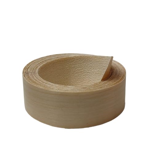 Birch Wood Veneer Edge Banding Roll,1-1/2 inch X 13 ft Iron-On Pre-Glued Edging Tape with Hot Melt Adhesive,Ideal for Plywood, Furniture, Drawers, Shelves Renovation - color: Birch, size: 1-1/2''×13ft