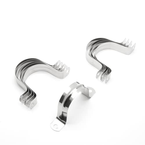 10Pcs 2 Inch Stainless Steel Conduit Clamps - size: 2 inch / 52 mm