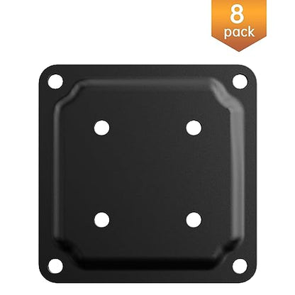 ForoGore 4" x 4" Wood Post Plate Connector, Powder-Coated Decking Post Base - size: 8 PCS