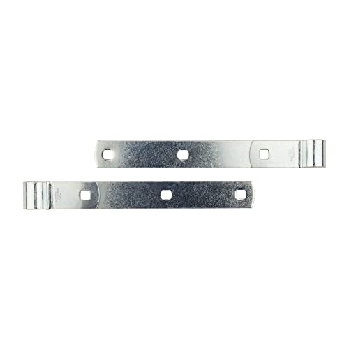 National Hardware Screw Hooks and Strap Hinges, 10", 2-Pack, Zinc Plated - size: 10 Inch
