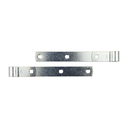 National Hardware Screw Hooks and Strap Hinges, 10", 2-Pack, Zinc Plated - size: 10 Inch