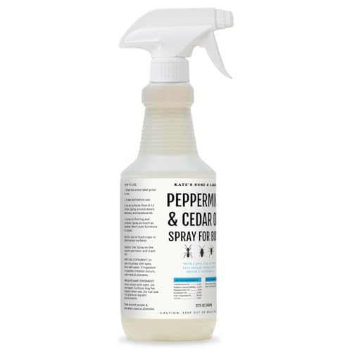 Kate's Home & Garden Peppermint Oil Spray for Bugs, Ants, Spiders (32oz) - size: 32 Fl Oz (Pack of 1)