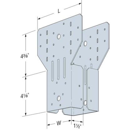 Simpson Strong-Tie ACH4Z ACHZ ZMAX Galvanized Adjustable Post Cap for 4X