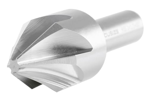 Accusize Industrial Tools 60 Degree 6 Flute H.S.S. Machine Countersink, 8 Pcs, Precision Ground, 0206-0010 - size: 60°