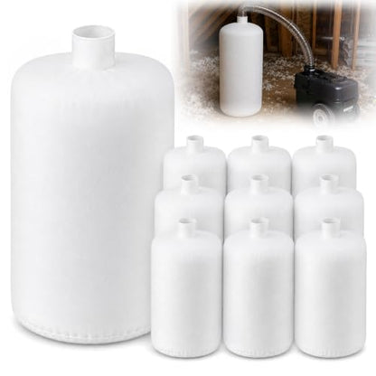 Pangda 10 Pack Insulation Removal Vacuum Bags Heavy Duty 75 Cu ft,White - color: White