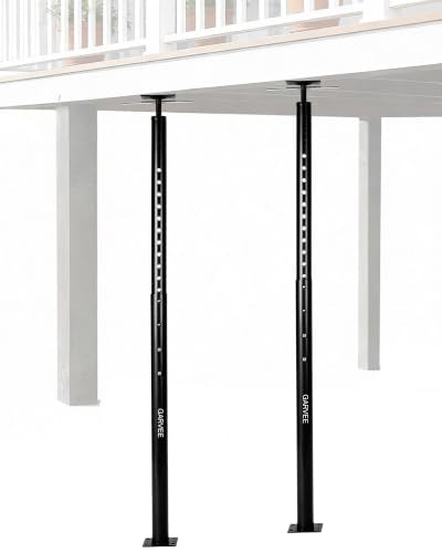 Garvee Adjustable Jack Post, 2House Floor Jack 56-100", House Jacks 18000LB - color: Black/56"-100"