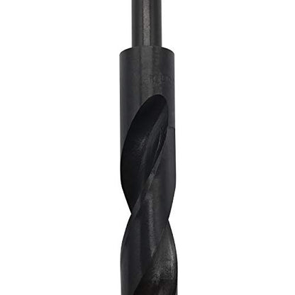 18mm(23/32-Inch) Reduced Shank Drill Bit, 1/2” Shank High Speed Steel Twist Drill Bit HSS-9341 for Aluminum Plate Copper Wood Stainless Steel - size: 18mm