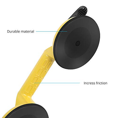 FCHO Glass Suction Cups Heavy Duty for Tile Glass Lifting 2 Pack Yellow - color: Yellow