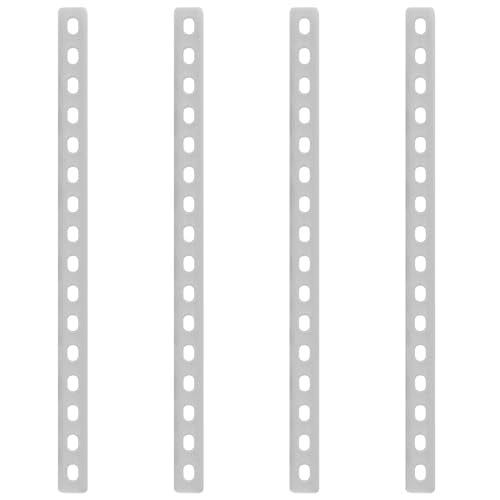 GBGS 4 Pcs 16" Flat Straight Bar Brackets,Mending Plate,Slot for 5/16" Bolt