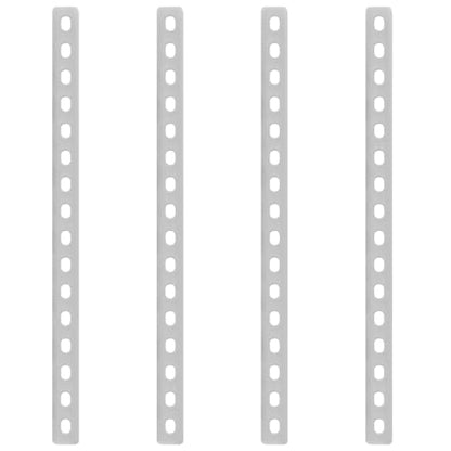 GBGS 4 Pcs 16" Flat Straight Bar Brackets,Mending Plate,Slot for 5/16" Bolt