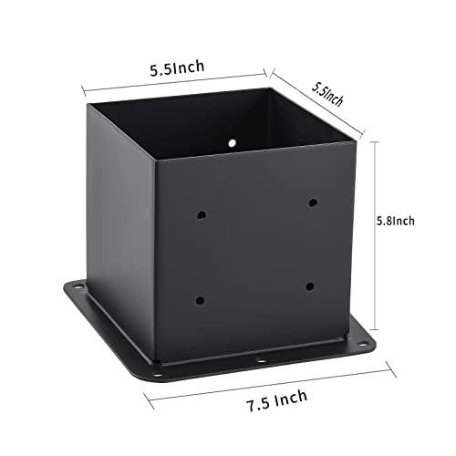 8 Pcs 6"x 6" Post Base Fit (Inner Size 5.6x5.6) Post - size: 8 Pcs, style: 6“x 6"