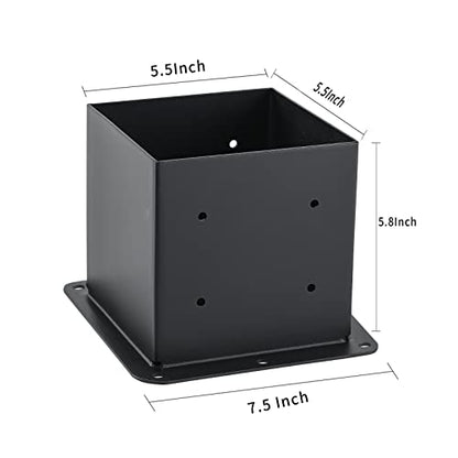 8 Pcs 6"x 6" Post Base Fit (Inner Size 5.6x5.6) Post - size: 8 Pcs, style: 6“x 6"
