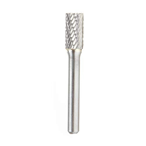 Amana Tool - BURS-084 Solid Carbide Cylindrical Shape with End Cut 3/8 Dia x 3/4 x 1/4 Sha - style: BURS-084