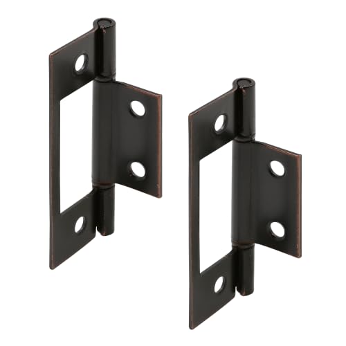 Prime-Line N 72737 Bi-Fold Door Non-Mortise Hinge, Bronze (Single Pack) - color: Bronze