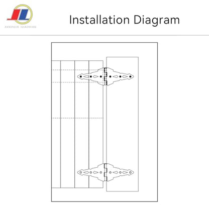 Gate Hardware Kit, Strap Hinges & Gate Latch, 2 Pack - style: Wood Gate S