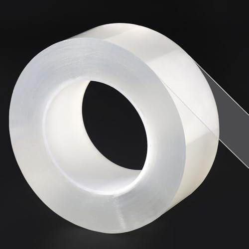Transparent Weather Sealing Tape, Clear Draft Isolation Film Tape for Door Draft Stopper, Adhesive Tape for Doors, Windows and Shower Glass Gaps - No Residue (2 Inch x 66Ft) - size: 2in-66ft