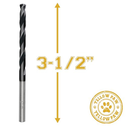 3/16 Inch Drill Bit (3 Pack) Industrial Grade M35 Cobalt Titanium Aluminum Nitrite - 3/16" Diameter & Total Length of 3-1/2" with Working Length of 2-5/16" Easily Drill Into Metal, Steel, & Aluminum - size: 3/16 in